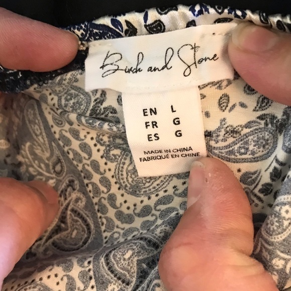 BIRCH and Stone satin slip tie back dress. Size large. - Picture 9 of 9